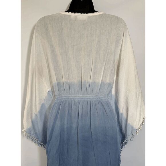 New York Company Womens Mini Dress Embellished Floral Gradient Blue White Small - Picture 7 of 9